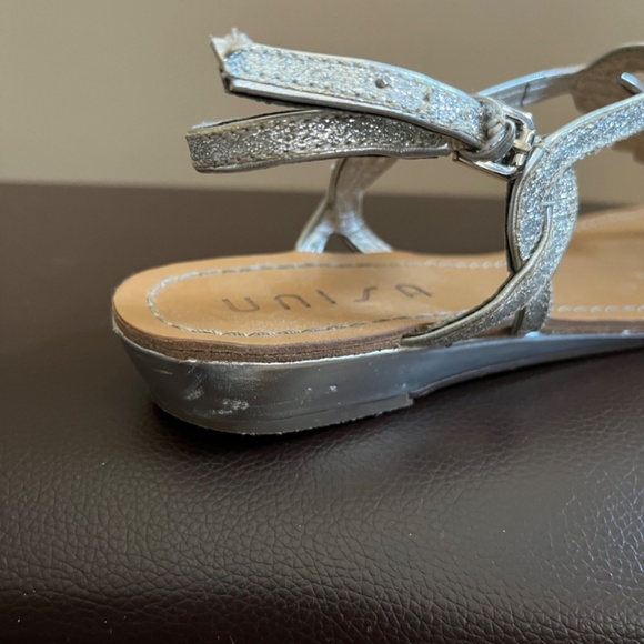 Unisa Braided Silver Sandals/Size 10M - Picture 5 of 7